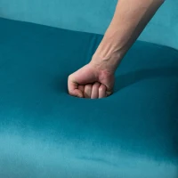 HOMCOM Canapea 2 Locuri cu Spatar si Cotiere, Mobilier Sufragerie si Birou(m-8)