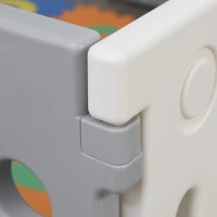 HomCom gard 16 piese delimitare trecere copii,190x150x64cm(m-9)