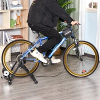 Homcom Rola pentru biciclete, 8 niveluri de rezistenta, Metal, 54.5 x 47.2 x 39.1cm, Negru(m-2)