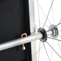 Homcom Remorca Copii pentru Bicicleta – 2 Locuri, Cadru Otel & Centuri(m-11)