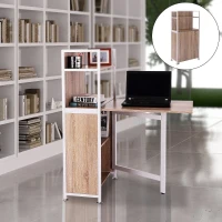 HOMCOM Mobilier pe Colț cu Masă de Birou pentru Calculator Extractibilă din Lemn MDF(m-2)