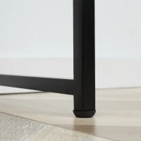 Consola Moderna HOMCOM pentru Hol si Sufragerie cu 2 Sertare Metalice 100x30x75cm - Negru(m-9)