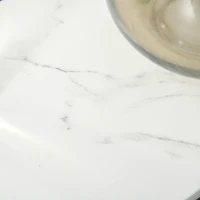 ​​HOMCOM masuta de salon sau dormitor cu raft din tesatura, gri(m-10)