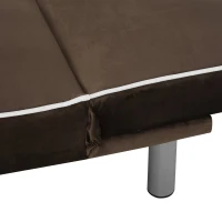 HOMCOM Canapea extensibila Rabatabila cu Structura din Lemn Maro 170 x 76 x 72,5cm(m-11)