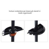 HomCom Suport reparație biciclete, din Fier și PP, 85x59x100-159cm(m-9)