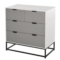 HOMCOM Comoda cu 4 sertare Mobilier pentru Sufragerie si Dormitor Mobilier Modern(m-1)