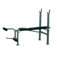 Homcom Banca plana pentru Greutati si Abdomene, Reglabila, cu Suport pentru haltera(m-5)