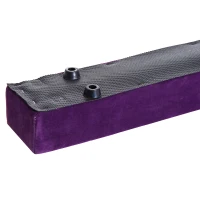 Homcom Trave da Ginnastica per Allenamento Imbottita in Legno, Viola, 210x10x6.5cm(m-11)