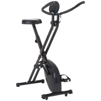 Bicicleta de exercitii pliabila HOMCOM cu afisaj si 8 nivele de rezistenta(m-5)