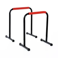 HOMCOM paralele fitness, din tuburi de otel, 73 cm, negre(m-8)