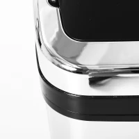 HomCom cos de gunoi patrat, din inox, cu senzor automat, 50L(m-8)