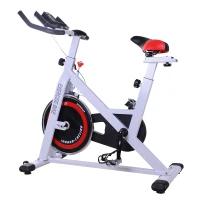 Homcom Bicicleta Fitness, Alb, negru, rosu, 107x48x100cm(m-5)