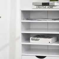 Vinsetto Dulap cu sertare pentru birou din Lemn alb 40 x 30 x 83cm(m-9)