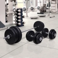 Homcom Set Haltere – 2 Manere & 14 Discuri pentru Antrenament(m-13)