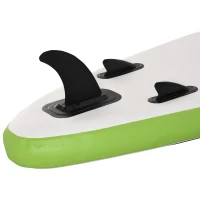 HOMCOM Placa SUP gonflabila cu Accesorii incluse Stand Up Paddle Verde si Alb(m-9)