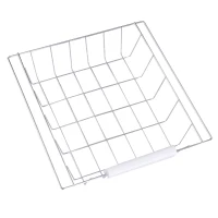 HOMCOM Carucior de Bucatarie in Lemn cu 2 Rafturi si Sertar,Alb 84,5x37,2x85cm(m-10)