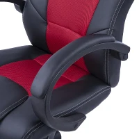 HomCom Scaun de Birou Stil Gaming, Rosu si Negru(m-7)