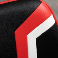 HOMCOM Scaun de Birou Pivotant si Reglabil Stil Gaming, din Piele Ecologica(m-10)