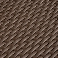 Outsunny Canapea in 2 Locuri in PE Rattan cu Perna, Maro, 141x71x75cm(m-8)