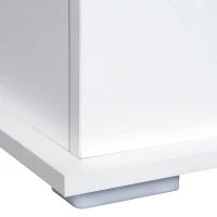 HOMCOM Cutie de Depozitare din Lemn, Moderna si Multifunctionala, pentru Camera, Intrare, Alb(m-11)