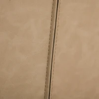 HOMCOM Scaun modern de Bucatarie, cu Brate, Piele sintetica si Picioare Metal Maro(m-8)