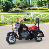 HOMCOM Motoreta Electrica pentru Copii cu 3 Roti 6V, Negru(m-2)