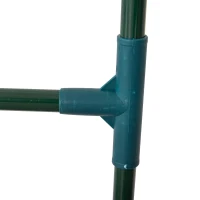 Outsunny Sera pentru Gradina de Legume cu 2 Folii PE si PVC Vara si Iarna, din Otel(m-9)