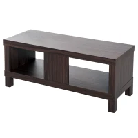 HOMCOM comoda TV, MDF, 90x35x37cm maro(m-5)