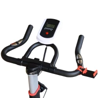Homcom Cyclette Allenamento Aerobico da Casa Professionale in Acciaio, Nero(m-7)