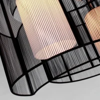 HomCom candelabru 2 lumini, abajur semiluna Φ40 x 25cm(m-9)