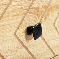 HOMCOM Comodă design stil industrial din Natual Wood și metal negru(m-8)