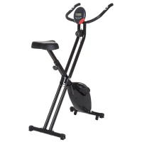 Bicicleta de exercitii pliabila HOMCOM cu afisaj si 8 nivele de rezistenta(m-1)