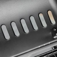 Outsunny Gratar cu Gaz din Otel 2 Arzatoare de 2,8 kW cu Capac Etajere Roti(m-9)