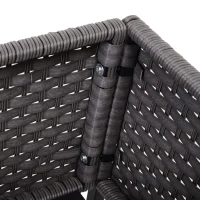 Outsunny vas de flori, cu raft, 70x30x72cm, gri(m-9)