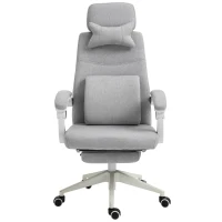 Vinsetto Scaun Birou Gri – Reglabil si Rotativ Ergonomic(m-4)