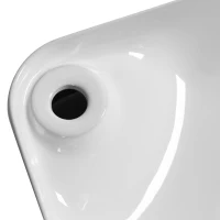 kleankin Chiuveta cu suport patrat fara dop pentru baie din ceramica(m-8)