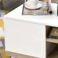 HOMCOM Carucior Suport TV cu 1 Usa si Compartimente Deschise, Dulap pentru TV pana la 42 "(m-10)