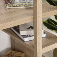 HOMCOM birou cu biblioteca si 3 rafturi, 120 x 67 x 120.5 cm(m-10)