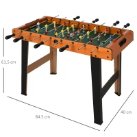 HOMCOM Joc de fotbal de masa cu 22 jucatori si accesorii incluse 84.5 x 40 x 62 cm(m-3)