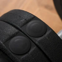 HOMCOM Set 2 Gantere de 30kg in Total, cu 16 Discuri din Otel si Pastic(m-9)