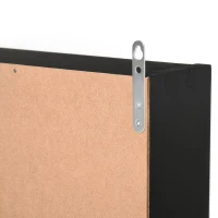 Homcom Panou pentru Colectionari – 5 Etajere, Polite Reglabile Negru(m-9)