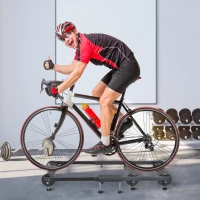 HOMCOM cadru antrenament bicicleta, 49x16x82-130cm, negru(m-2)