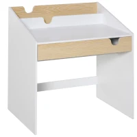 HomCom birou tip biblioteca, pentru copii, 70x50x75 cm, alb(m-1)
