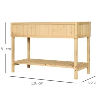 Outsunny suport raft pentru plante, 8 grilaje, 120x60x81 cm(m-3)