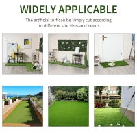 Outsunny Covoras de iarba falsa 4x1m, 40mm Gazon sintetic nu-toxic si anti-UV(m-7)