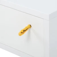 Homcom Set 2 Comode Suspendate – Alb Modern 40×30×15 cm(m-8)