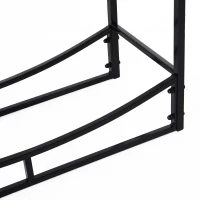 Outsunny Suport lemne de Interior si Exterior din Metal cu Accesorii pentru Semineu(m-7)