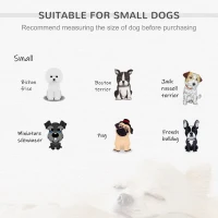 PawHut Culcus pentru Caini de Talie Mica, Canapeluta pentru Caini de Interior cu Perna Lavabila, 70x47x30cm - Gri Antracit(m-7)