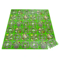HOMCOM covor puzzle 36 bucati, antiderapant, 3.24㎡(m-1)