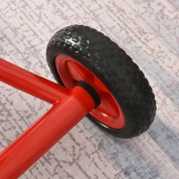 Homcom Tricicleta pentru Copii 3-6 Ani Rosu si Negru cu Pedale si Sa Reglabila(m-10)